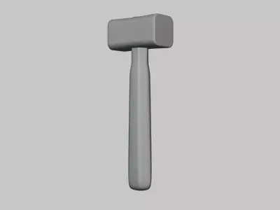 Hammer - Geometry Only No Textures No Materials 3D model purchase