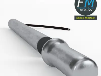 Bicycle pump 3D model