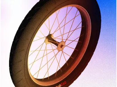 Scooter wheel Free 3D model