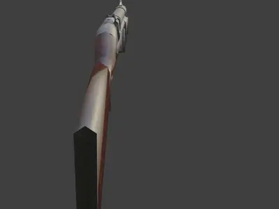 gun ks23 Low-poly 3D model