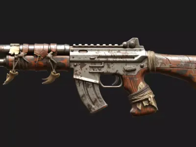 Survival Combat Rifle 3D model