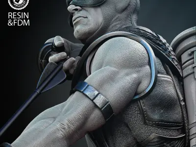 Wicked Marvel Hawkeye Bust Tested for 3D printing 3D print model