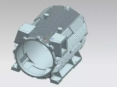motorbody electric motor with gearbox Free 3D model