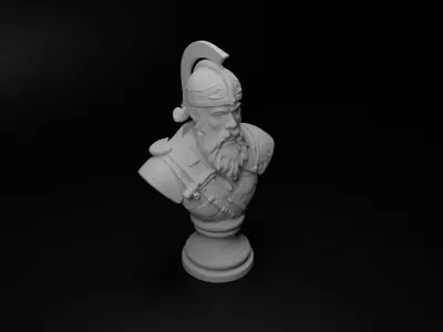 Finnish Warrior Bust Chess 3D print model purchase