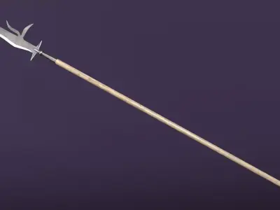 Italian Billhook Low-poly 3D model