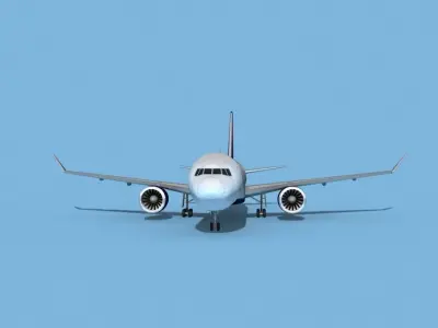 Boeing 767-400 Delta 3 3D model