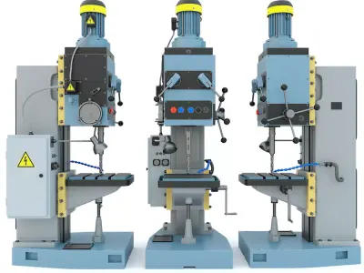 Machine tool drilling press vertical 2S132  3D model