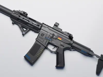 Honey Badger Low-poly 3D model