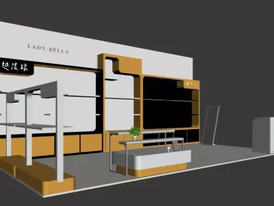 Exhibition - Area -3X6-3DMAX2009-10 3D model