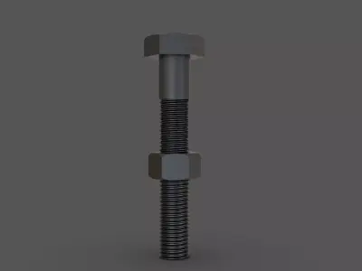 Nut Bolt 3D print model