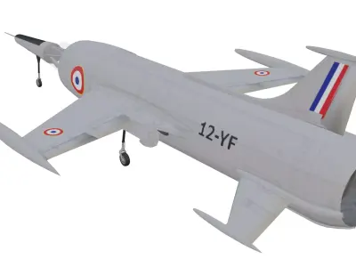 Leduc 022 Low-poly 3D model