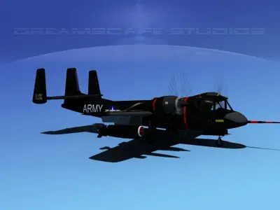 Grumman OV-1D Mohawk V11 3D model