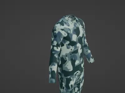 Soldier Uniform Low-poly 3D model get