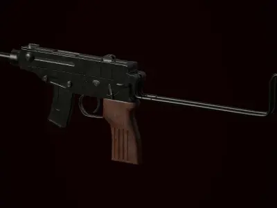 Skorpion Vzor 61 Free low-poly 3D model