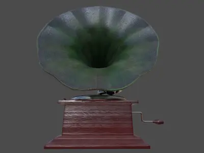 Phonograph - Low Poly Low-poly 3D model