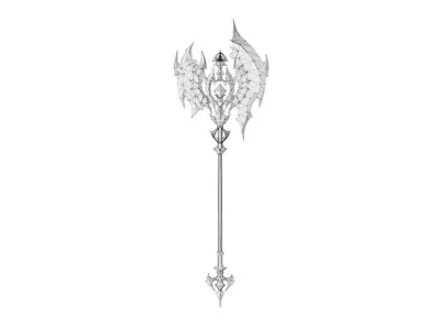 Royal Guard Axe Low-poly 3D model