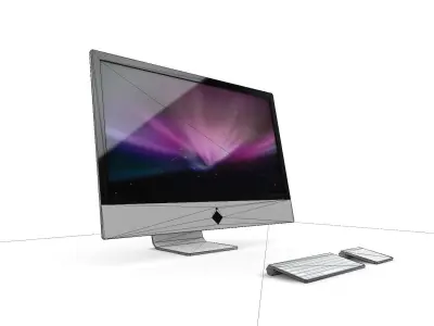 Desktop PC SHC Quick Office LM Low-poly 3D model