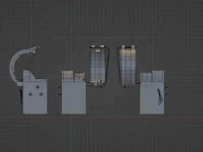 Wheel Balancer Low-poly 3D model