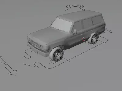 Toyota Land Cruiser J60 Game Ready model Low-poly 3D model