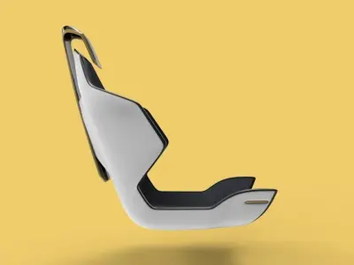 Very basic Concept car seat - Fu-tech  3D model