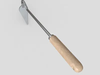 Hand Cultivator Low-poly 3D model purchase