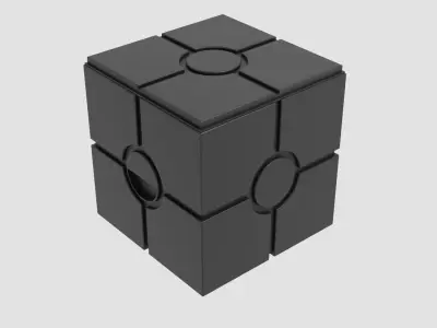 Imperial Container Box Low-poly 3D model