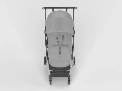 Baby stroller 3D model 3D model 13