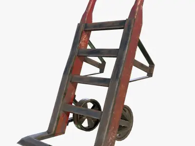 Retro Dolly Game Ready PBR Textures Low Poly Low-poly 3D model