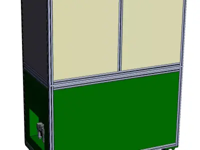 Elastic cylindrical pin installation machine 3D model