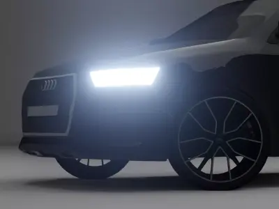 Audi Q3 Free low-poly 3D model