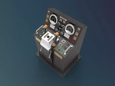 control navigation ship 3D model