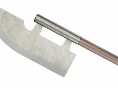 Halberd Low-poly 3D model purchase