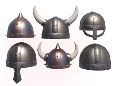Helmets Collection 3D model purchase