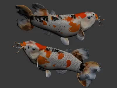 Goldfish 3D model buy