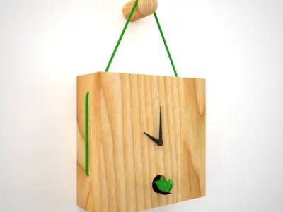 Toiture wall clock  3D model
