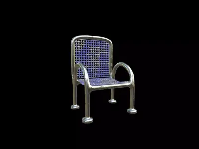 Chair Set Series 07 PBR 4K 3D model