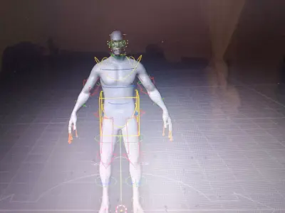 male rigged character for sultan Free 3D model