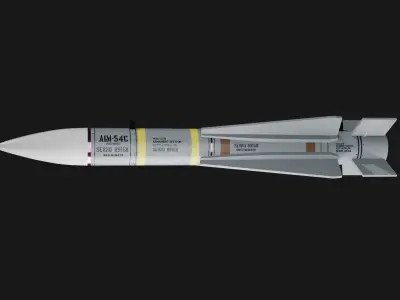 AIM-54 AIR  MISSILE Free low-poly 3D model