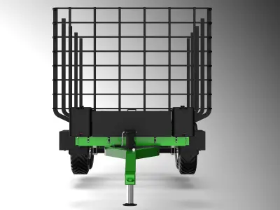 Timber Trailer 3D model by MK-3D