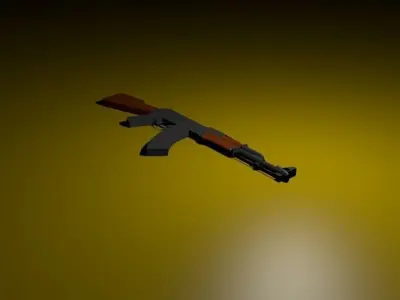 ak-47 rifle Free 3D model