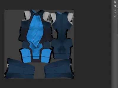 Clothes dress  Low poly 3D model Low-poly 3D model