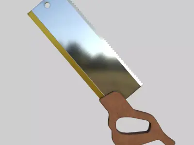 Tenon Saw Low-poly 3D model