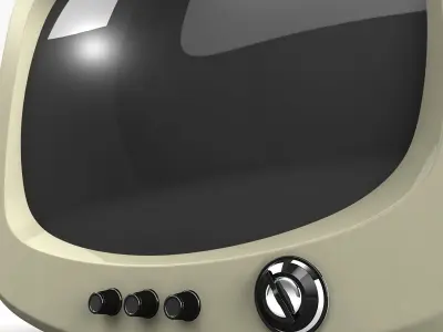 Vintage TV 3D model
