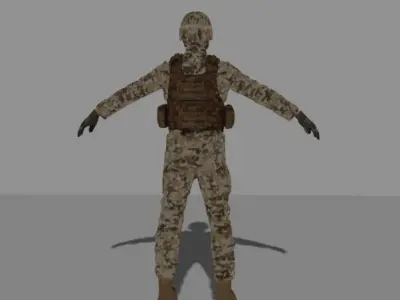 Military Male 3D model