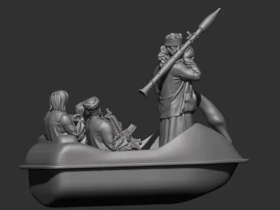 Eastern warrior 3D print model purchase