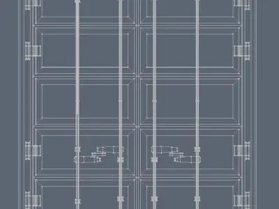 Shipping Container 3D model 9