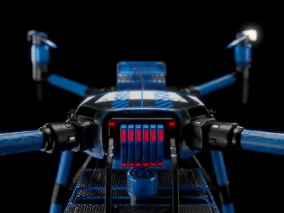 Quadcopter Drone 3D model buy