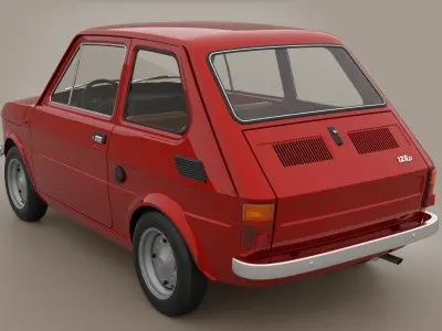 Fiat 126 1974 3D model