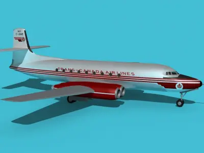AVRO Canada C-102 Jetliner V05 3D model