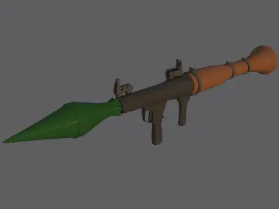RPG-7 Launcher Free low-poly 3D model purchase